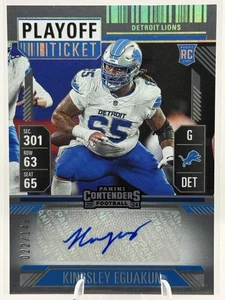 2024 Panini Contenders #295 Kingsley Eguakun Playoff Ticket #/149 - Picture 1 of 2
