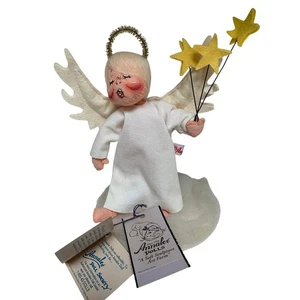Bambola vintage Annalee 7 pollici angelo con stelle Natale 1998 - Foto 1 di 7