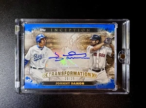 Johnny Damon 2024 Topps Inception Transformation Blue Auto #20/25 - Picture 1 of 3