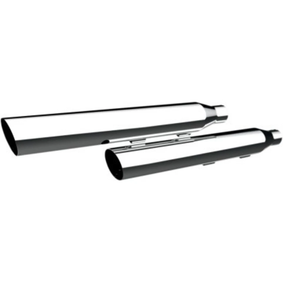Khrome Werks 202355 Chrome Slant Cut Mufflers for Harley FXST / Rocker 07-17 - Image 1 of 1