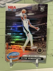 2023-24 NBA Hoops Premium Stock Victor Wembanyama #3 Silver Attack The Rack RC - Picture 1 of 4