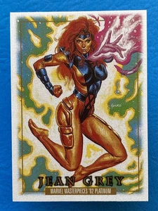 2024 Skybox Marvel Masterpieces 92 Platinum Leather Jeans Grey #46 - Bild 1 von 2