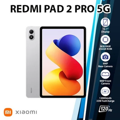 Xiaomi Redmi Pad 2 Pro 5G Android PC Tablet(Wi-Fi+5G/8GB+256GB/SILVER/Octa Core) - Image 1 of 4
