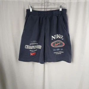 Nike Sportswear Club Americana Shorts Standard Fit Gray Graphic Print Mens Sz L - Picture 1 of 13