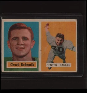 CHUCK BEDNARIK 1957 TOPPS #49 FOOTBALL CARD - Picture 1 of 11