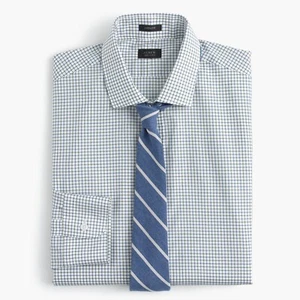 J.Crew Premium Ludlow Shirt In Tattersall | S | Cool Palm | $128 - Picture 1 of 2