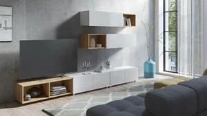 Wohnwand CAPRI 03 Wohnzimmer-Set VERSCHIEDENE FARBEN KOSTENLOSER VERSAND !! - Bild 1 von 12