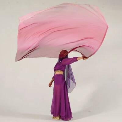 Bandera de danza del vientre arco iris velo banderas discoteca velo danza iglesia adoración bandera accesorios Foto 1 de 4