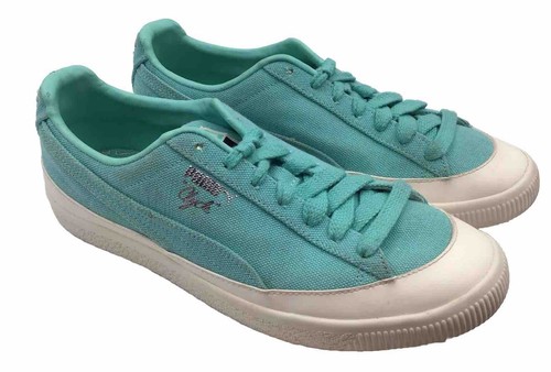 Donna 10 5 Puma Clyde x Diamond Supply blu turchese suole avorio argento