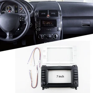 7"Fascia Stereo Radio Bezel Panel Frame Trim 2Din For Mercedes B200 W169 04-12 D - Picture 1 of 1