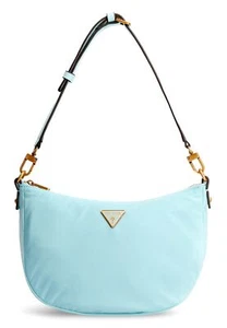 GUESS Eco Gemma Hobo Umhängetasche Tasche Aqua hellblau - Bild 1 von 3