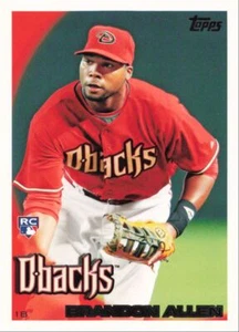 2010 Topps Baseball Brandon Allen Arizona Diamondbacks #330 - Picture 1 of 2