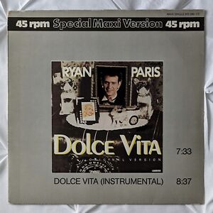 - Ryan Paris - Dolce Vita Vinyl - Maxi -  Carrere - 815 396-1 - 12" Inch