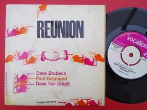 Dave Brubeck Reunion EP Vocalion EPV1272 VG/VG 1950s picture sleeve, Reunion