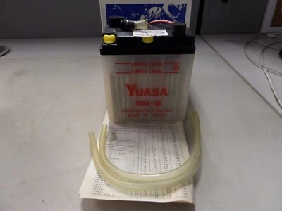 Batería seca Yuasa 6V/6A nueva de stock compatible con: Honda 1967 CL90 1965 S90 6N6-1B 31500-028-671 Foto 1 de 4