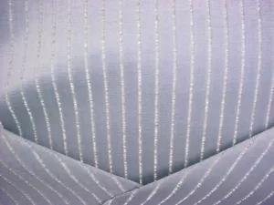 7-5/8Y Weitzner T1122 Grayson weichgrau blau Samtstreifen Polsterstoff - Bild 1 von 4