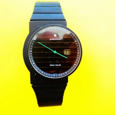 Solide Junghans Mega Solar Radio- Hombre Reloj de Pulsera, 21 4330 307 , Buena - Imagen 1 de 4
