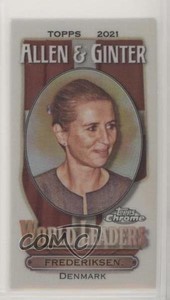 2021 Topps Allen & Ginter's Chrome Mini World Leaders Mette Frederiksen #MWL-13