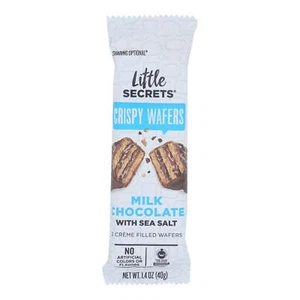 Little Secrets Crispy Wafer - Milk Chocolate With Sea Salt - Case of 12 - 1.4... - Picture 1 of 2