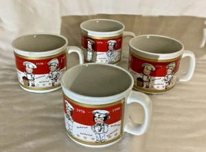 2001 Campbell's Timeline soup mugs Set of 4 - Picture 1 of 5