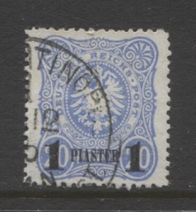 Alemania 1884 oficinas en TURQUÍA 1 Piaster edición temprana usado firmado $156.00 - Imagen 1 de 1