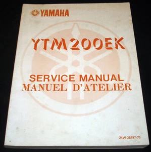YAMAHA YTM200EK TRI MOTO MOTORCYCLE SERVICE MANUAL 1983 1st ed - Picture 1 of 4