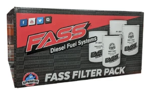 FASS Fuel Filter & Water Separator combo Pack Of 4 | (2) XWS-3002 | (2) PF-3001 - Foto 1 di 2