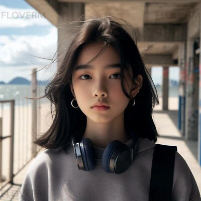 Foto digital de arte de niña Yong de Asia modelo adolescente Foto 1 de 3