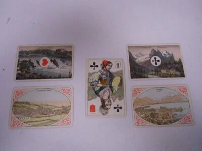 - OLD PLAYING CARD GAME Swiss views & costumes Jean MULLER schaffhouse - Image 1 of 4