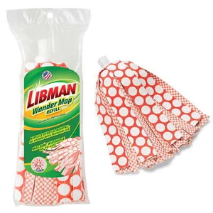 Libman Wonder Mop Orange White Microfiber Snap-On Refill Head - Picture 1 of 10