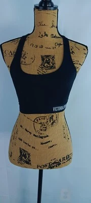 The Player By Victoria's Secret Sports Bra women Black Racerback Small AA375 - Image 1 of 4