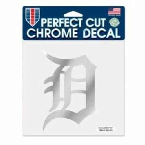 WinCraft MLB Detroit Tigers Chrome Perfect Cut Decal, 6 x 6, Black - Image 1 of 1
