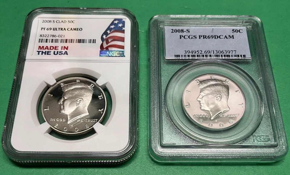 2008 S Kennedy Clad Half Dollar NGC PF69 Ultra Cameo + 2008 PGCS DCAM PF69 Set - Image 1 of 3