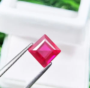  Piedras preciosas sueltas 1,60 quilates certificadas rubí rojo natural corte cuadrado de Madagascar - Imagen 1 de 5