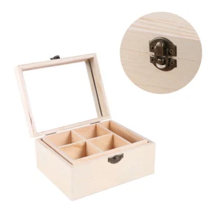 Wooden Boxes Crafts Treasure Chest Box Unfinished Wood Treasure Chest - Picture 1 of 12