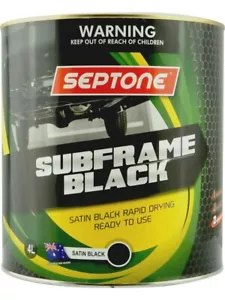 Septone Subframe Black Paint Satin Black 4L (AFSB4) - Picture 1 of 12