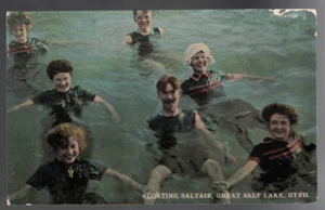 PC-3756 **Vtg. PC **Floating, Saltair** Great Salt Lake, Utah - Bild 1 von 2