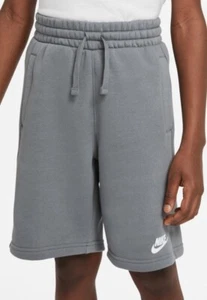 Nike Ropa Deportiva Pantalones Cortos French Terry Gris En Juventud (Unisex) Talla XS TOTALMENTE NUEVOS - Imagen 1 de 4