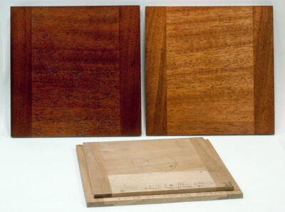 1 Lens board 6x6"Sq (152x152mm) for KORONA Camera, made of Solid Mahogany wood - Image 1 of 2