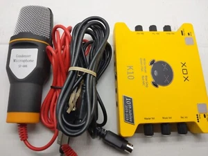 XOX Yellow K10 10th Jubilee USB XMDI Soundkarte + Kondensator Mikrofon SF-666 - Bild 1 von 3