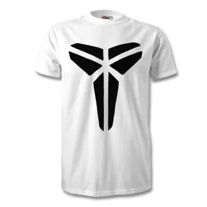 Kobe Bryant Emblem LOGO T-Shirt Black Mamba Los Angeles Lakers Basketball - Picture 1 of 1