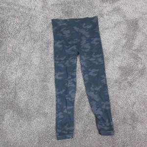 Spanx Leggings Womens Medium Gray Camo Pull On Pants Fitted High Waist Stretch - Picture 1 of 12