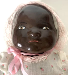 AA 12” Repro BYE-LO BABY DOLL HEAD MARKED Grace Putnam W/ CLOTH FROG BODY - Picture 1 of 6