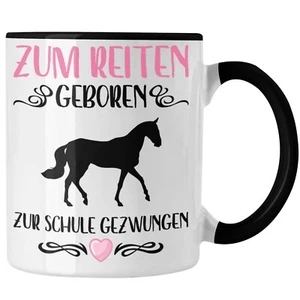 Trendation - Pferde Mädchen Geschenk Tasse Reiten Reiterin Kinder Becher Spruch - Bild 1 von 49