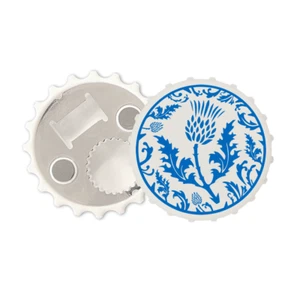 Scotland Magnetic bottle cap opener fridge magnet Scottish team thistle - Picture 1 of 4