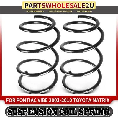 2x Front LH & RH Coil Springs for Toyota Matrix 2009-2013 Pontiac Vibe 2003-2010 - Image 1 of 4