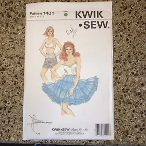 Kwik Sew Pattern #1481 Misses' Square Dance Petticoat and Sz S - XL UNCUT, 1985 - Picture 1 of 3