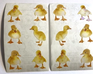 Mrs. Grossman's Menge 2 Module Baby Ente Entenküken Aufkleber 2003 2" x 3 1/4" - Bild 1 von 4