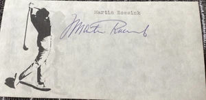MARTIN ROESINK Personally Autographed Signed PGA GOLF Card FreeShip - Picture 1 of 2