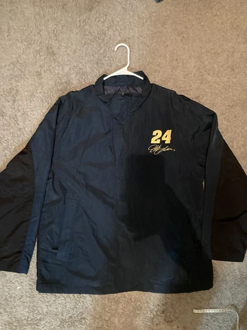 Vintage Jeff Gordon Chase Nylon Jacket DuPont Motorsports NASCAR Mechanic Jacket Cover